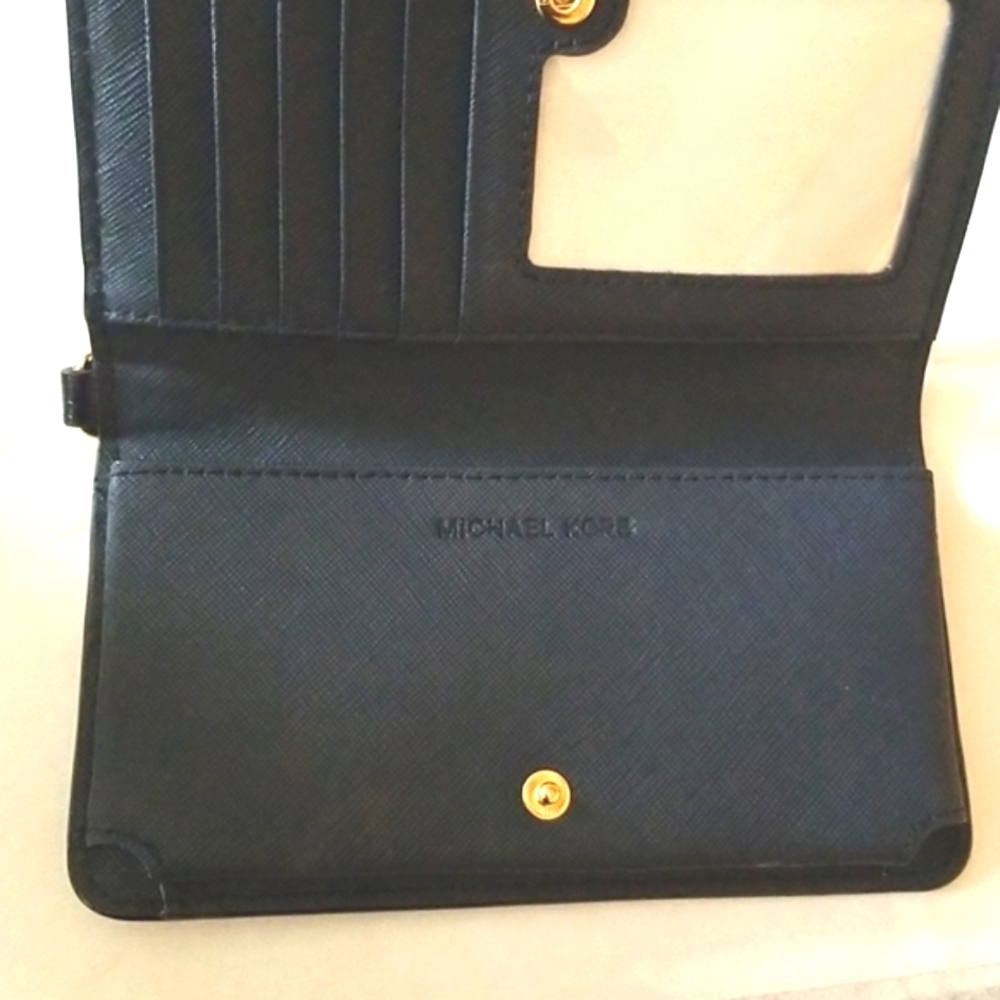 Michael Kors Navy Rectangular Wallet - Picture 6 of 7